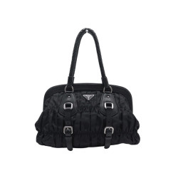 sac a main prada bowling bn1331 cuir tessuto et nylon