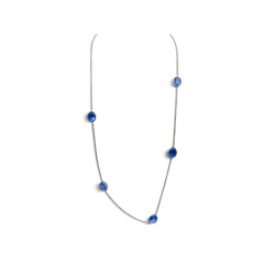 collier baccarat sautoir croise 2812593 pierres bleues