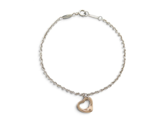 bracelet tiffany open heart elsa peretti argent massif