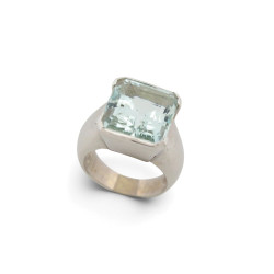bague cocktail aigue marine taillee radiant 13ct 54 en