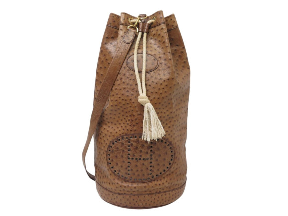 sac a dos hermes lunch marin matelot cuir