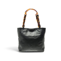  sac a main chanel cabas shopping logo cc en