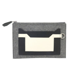  pochette hermes toodoo pm 074805ckak en feutre et