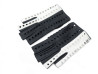 gants chanel mitaines logo cc t7.5 en cuir perfore