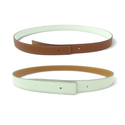  lien de ceinture hermes en cuir reversible 24mm