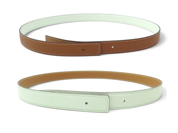  lien de ceinture hermes en cuir reversible 24mm