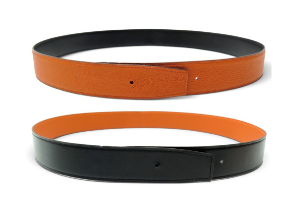  lien de ceinture hermes en cuir reversible 38mm