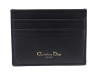 porte cartes christian dior lady en cuir cannage noir