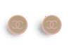 boucles d'oreilles chanel rondes logo cc 2005 resine