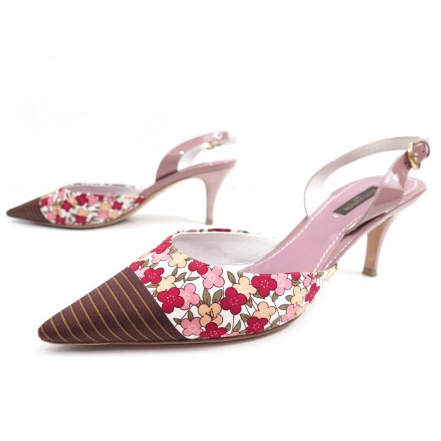  CHAUSSURES LOUIS VUITTON SANDALES FLEURS 38.5 