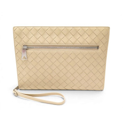  sac pochette a main bottega veneta en cuir