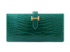 portefeuille hermes bearn en cuir de crocodile