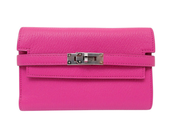  portefeuille hermes kelly depliant en cuir chevre