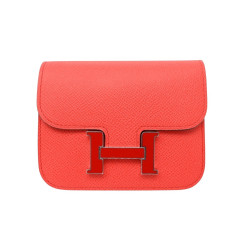  portefeuille hermes constance slim laque cuir