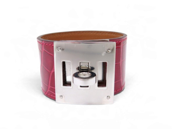 bracelet hermes kelly dog manchette cuir de