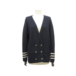pull chanel cardigan colv v double boutonnage logo cc