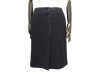 jupe chanel tweed de laine 40 m bleu marine