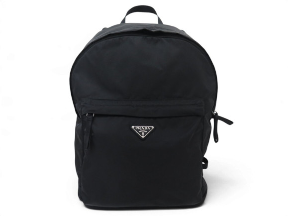 sac a dos prada en toile re nylon noire 40x30 cm
