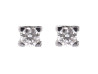  boucles d'oreilles cartier puces c or blanc 18k