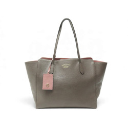 sac a main gucci cabas swing 354397 en cuir graine