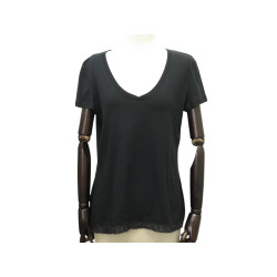  tshirt chanel p41322k03045 haut col v a galon en