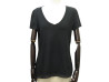  tshirt chanel p41322k03045 haut col v a galon en