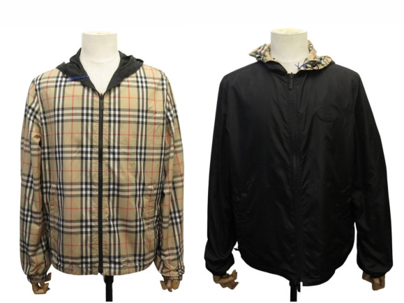 veste burberry newport reversible a capuche tartan