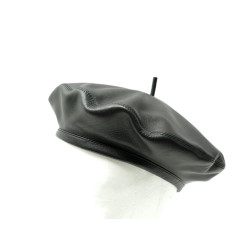 chapeau beret dior d dream en cuir noir 56 m logo