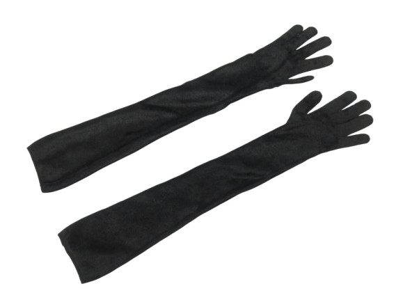 gants longs alaia en velours noir tu p01208413
