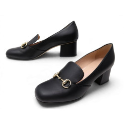 escarpins gucci 466701 horsebit block 37.5 it 38.5 fr