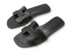 chaussures hermes oran mules cuir noir 37.5 sandales