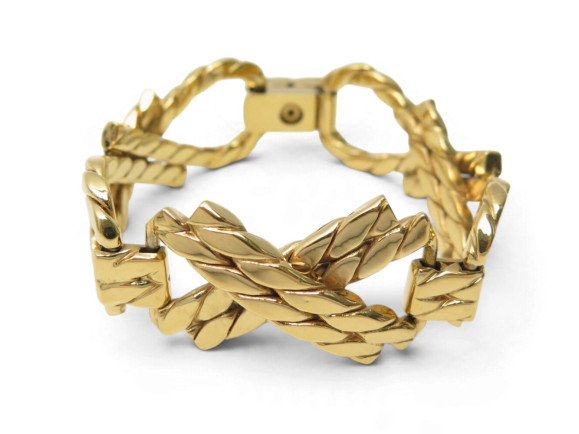 bracelet celine dore maillons articule