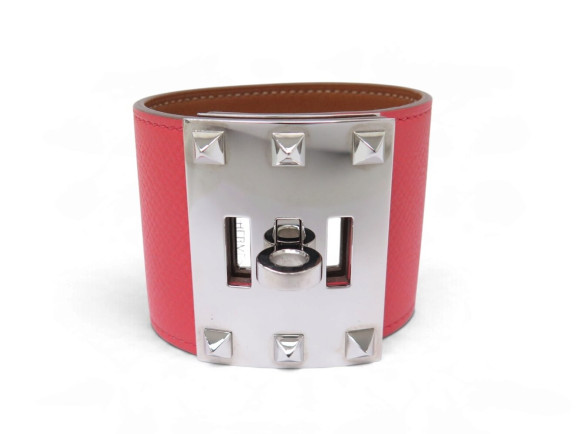 bracelet hermes extreme kelly dog cuir epsom rose