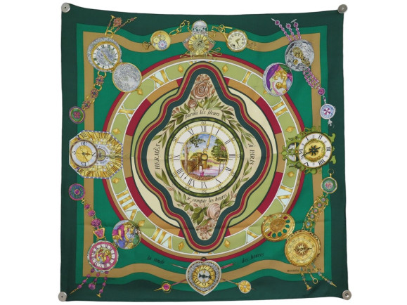 foulard hermes la ronde des heures loic dubigeon carre