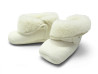  chaussons hermes pour bebe blanc en peau lainee