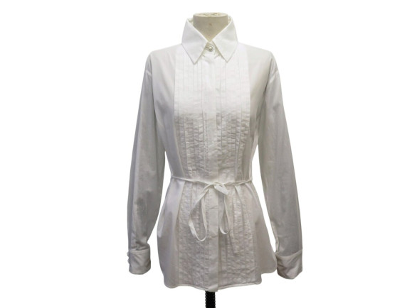 chemise cintree chanel boutons coquillages