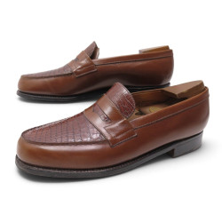 chaussures jm weston mocassins 180 en cuir box de