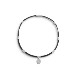 collier charriol celtique ovale diamants 0.4ct or