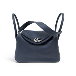  sac a main hermes lindy 26 pm cuir swift bleu