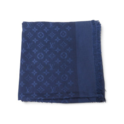 chale louis vuitton monogram classic 140 cm laine et