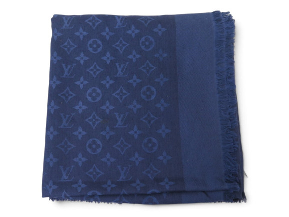 chale louis vuitton monogram classic 140 cm laine et