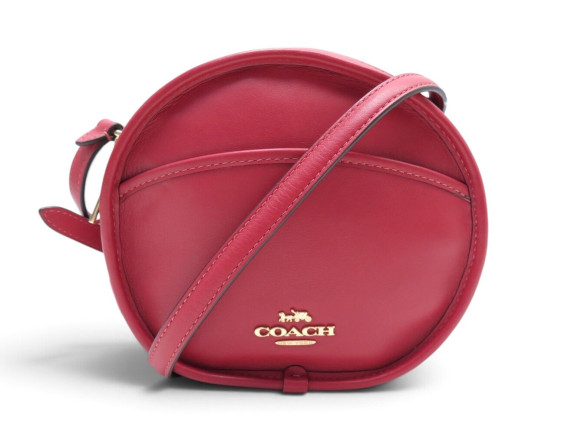 sac a main coach canteen f27971 cuir rouge ruby