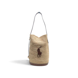 sac a main ralph lauren grand cabas big pony raffia