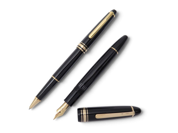 parure 2 stylos montblanc meisterstuck plume piston