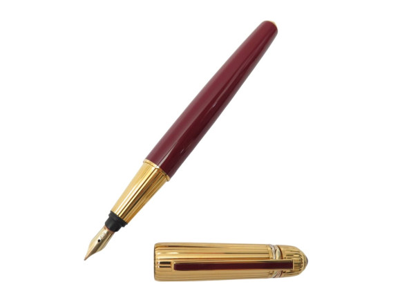 stylo plume pasha de cartier laque bordeaux