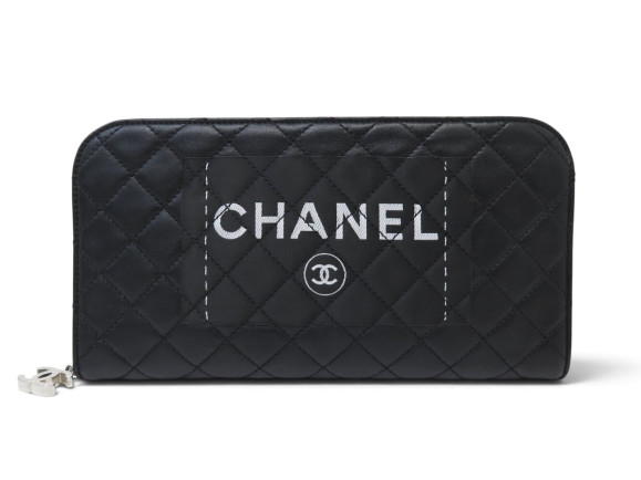 sac a main chanel pochette zippee en cuir