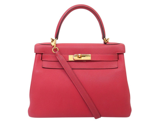 sac a main hermes kelly ii 28 retourne cuir clemence