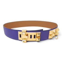 ceinture hermes collier de chien medor 5cm t85 en cuir