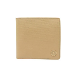 portefeuille chanel coco button logo cc 2 volets cuir