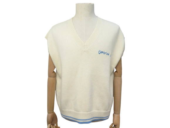 pull sans manche christian dior col v